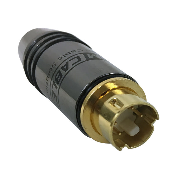 CableChum® offers the Premium S-Video Male Solder Connector (7.0mm ID) - Black
