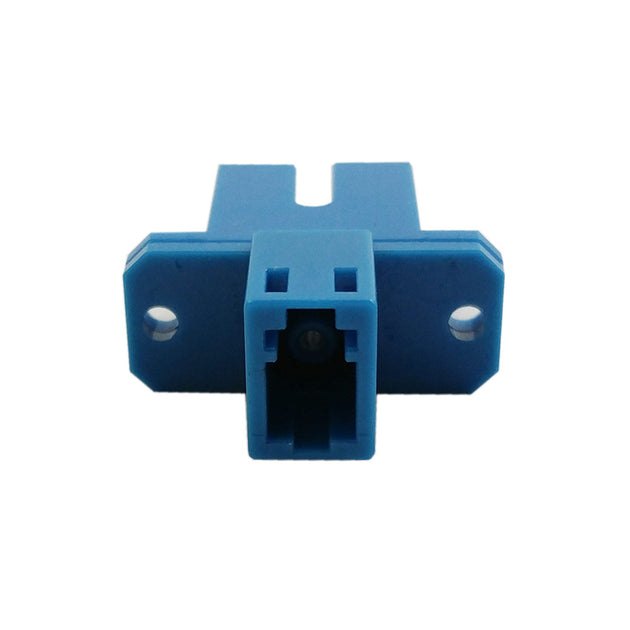 CableChum® offers the LC-SC Fiber Hybrid Coupler F-F Single Mode Simplex Ceramic - Blue