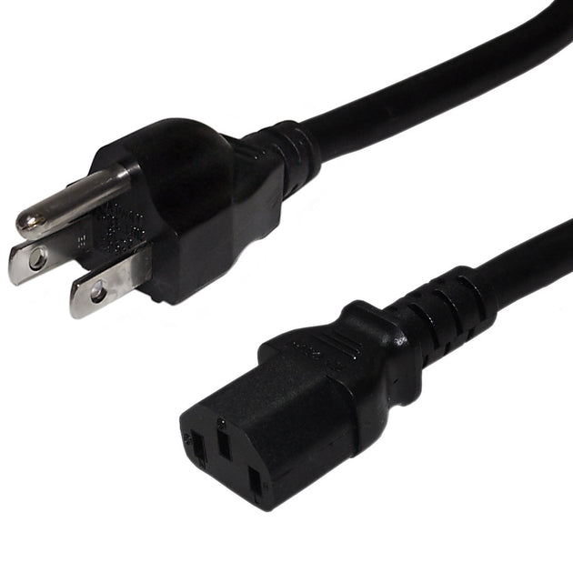 This CableChum® power cord consists of a 5-15P male on one end and a C13 female on the other end.