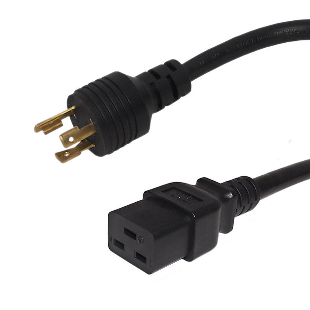 NEMA L6-20P to IEC C19 Power Cable - 12 AWG SJT - CableChum®