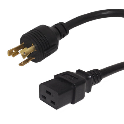 This CableChum® power cord consists of a L5-30P male on one end and a C19 female on the other end. 