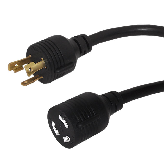 This CableChum® power cord consists of a L5-30P male on one end and a L5-30R female on the other end.