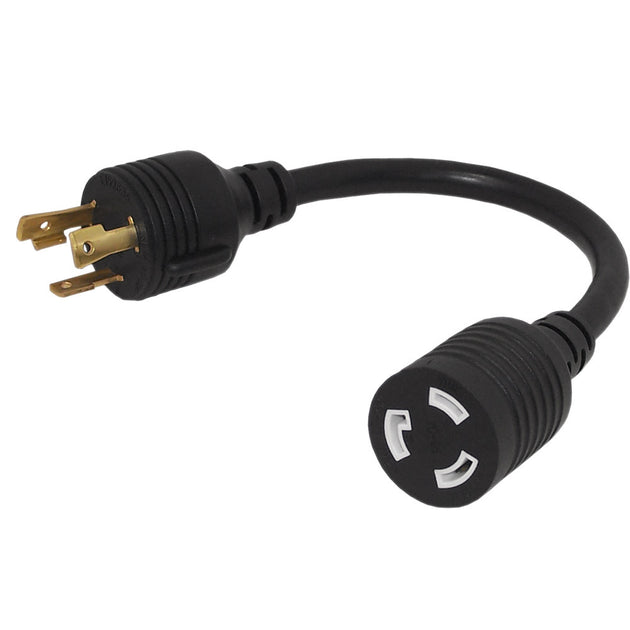 This CableChum® power cord consists of a L5-30P male on one end and a L5-20R female on the other end. 