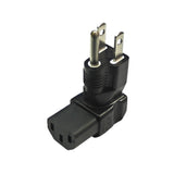 CableChum® offers the 5-15P to C13 Power Adapter - Right Angle