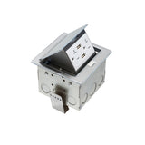 CableChum® offers the Counter-Top Pop-up Power Receptacle Box (20A 125V) + 2x USB - Stainless Steel