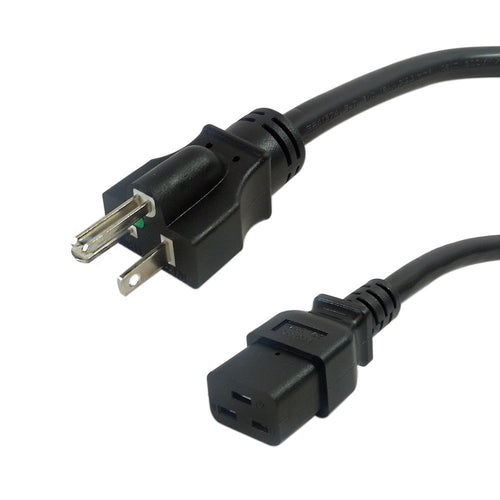 This CableChum® Hospital Grade power cord consists of a 5-20P hospital grade male on one end and a C19 female on the other end