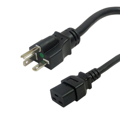 This CableChum® power cord consists of a 6-20P hospital grade male on one end and a C19 female on the other end.