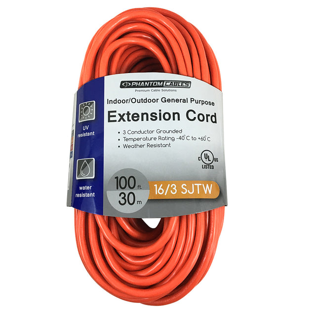 This CableChum® general purpose indoor/outdoor  extension cord consists of a 5-15P male on one end and a 5-15R female on the other end.