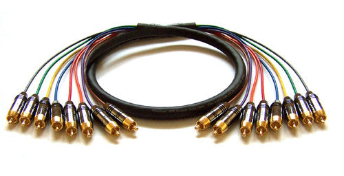 CableChum® offers RCA Male to RCA Male Analog 8-Channel Premium Snake Cable