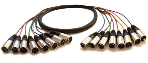 CableChum® offers XLR Male to XLR Male Balanced Analog 8-Channel Premium Snake Cable