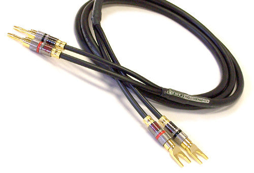 12 AWG Banana Clip to Spade Lug Premium Speaker Cable FT4