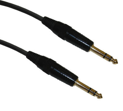 1/4 Inch TRS Stereo Male To 1/4 Inch TRS Male Premium Cable 24 AWG FT4