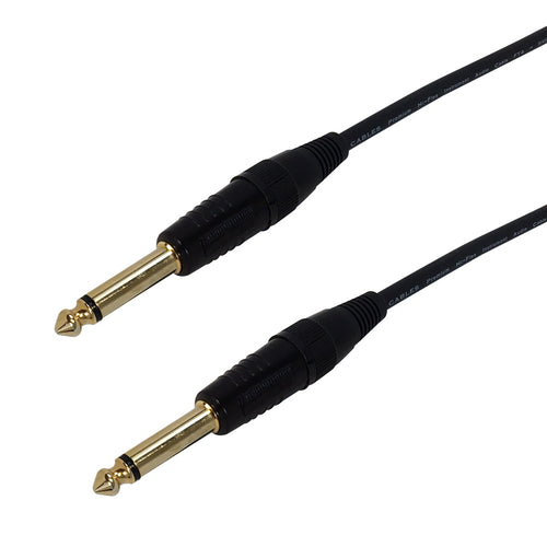 18 AWG - TS Mono Male to TS Mono Male (1/4 inch) Instrument/Guitar Premium Cable
