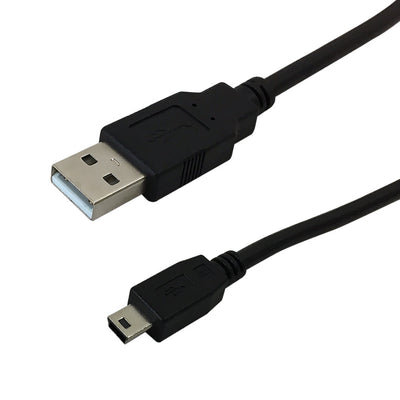 CableChum® offers USB 2.0 A Male to Mini-B 5-pin Male Hi-Speed Cable - Black