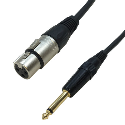 CableChum® offers XLR Female to 1/4 Inch TS Male Premium Cable