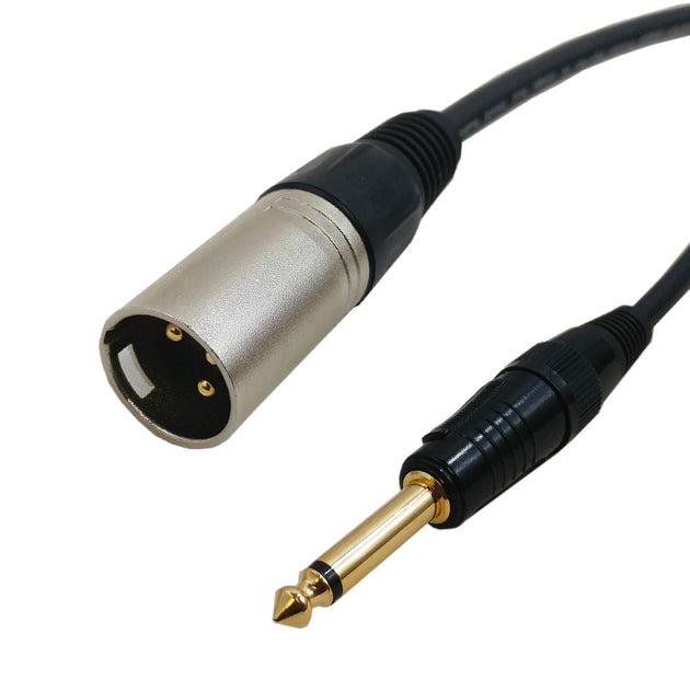 CableChum® offers XLR Male to 1/4 inch TS Male Unbalanced Audio Premium Cable FT4