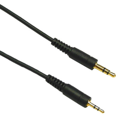 3.5mm male to 2.5mm male stereo 28AWG FT4 - Black