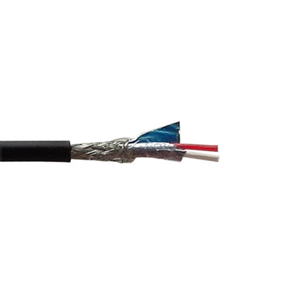 CableChum® offers 22AWG 2C Audio Bulk Cable stranded 90% braid + 100% foil CMP FT4