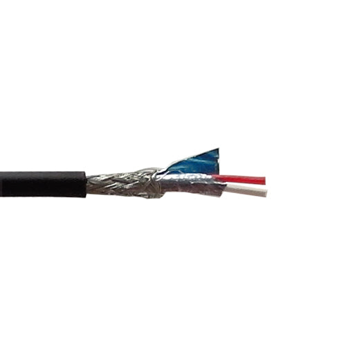 CableChum® offers 22AWG 2C Audio Bulk Cable stranded 90% braid + 100% foil FT4