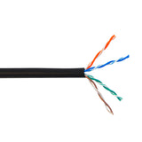 CableChum® offers CAT5E - 4 Pair 350MHz Stranded UTP FT4-CMR Bulk Cable - black