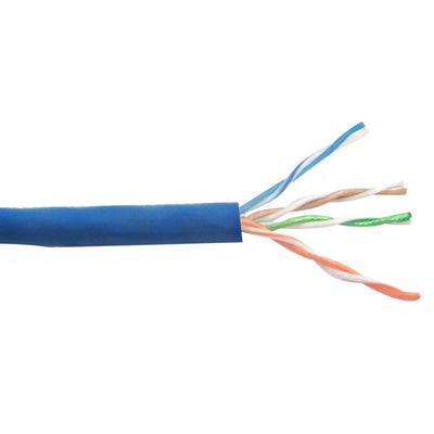 CableChum® offers CAT6A - 4 Pair 10Gig UTP stranded 28AWG ultra-thin bulk cable FT4 - blue