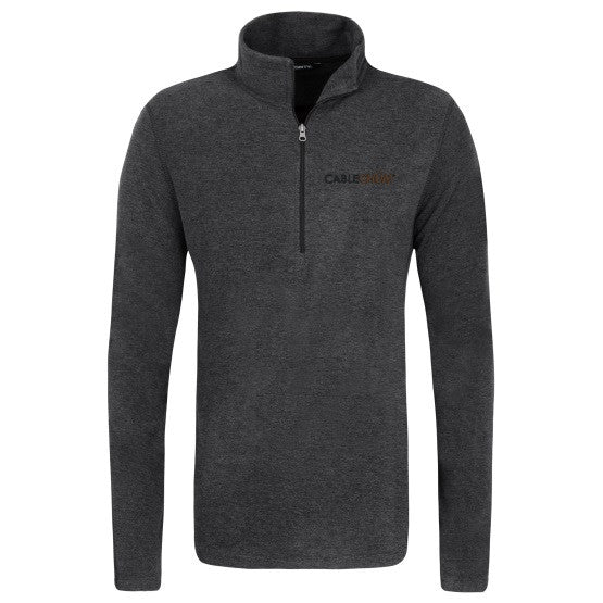 CableChum® offers Port Authority® Heather Microfleece Pullover - black