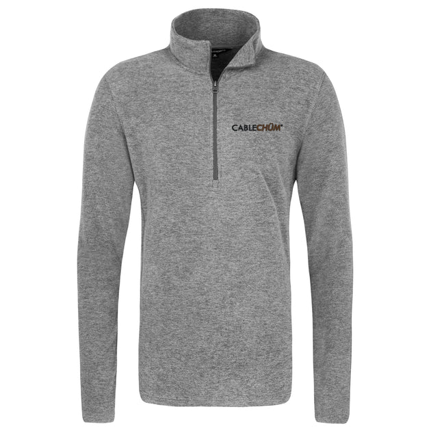 CableChum® offers Port Authority® Heather Microfleece Pullover - Grey